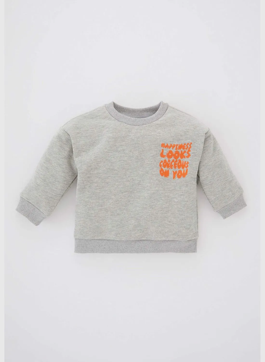 DeFacto BabyBoy Bike Neck Long Sleeve Knitted Sweatshirt