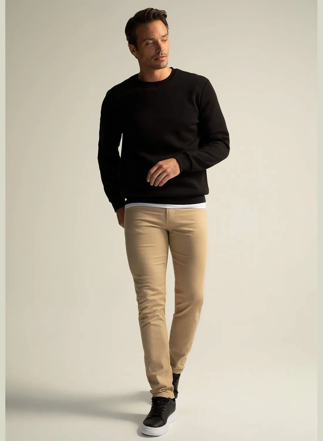 DeFacto Extra Slim Fit Basic Chino Trousers