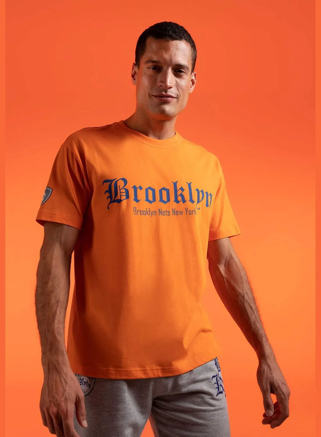 DeFacto Man NBA Brooklyn Nets Licenced Knitted T-Shirt