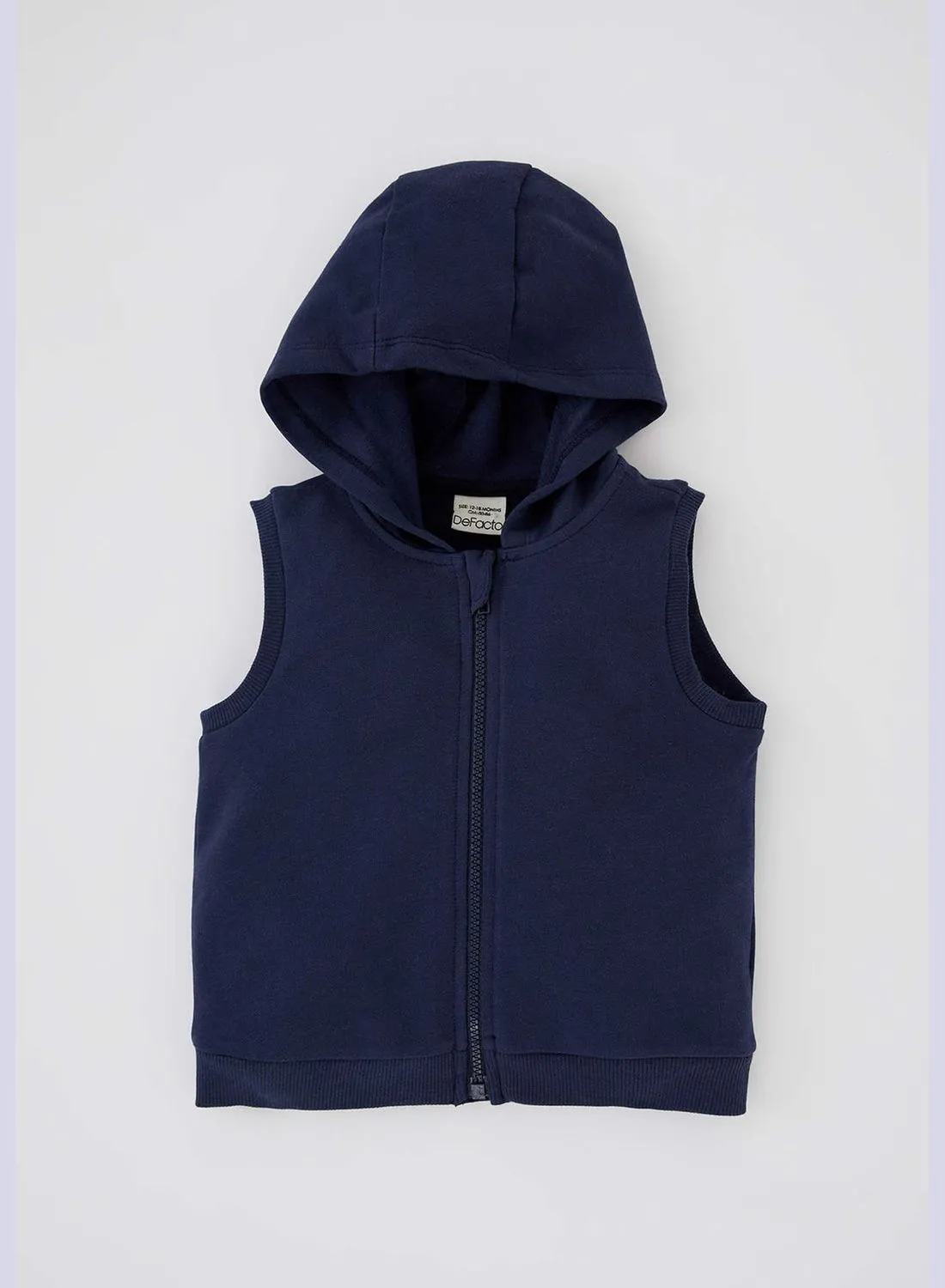 DeFacto BabyBoy Regular Fit Hooded Sleeveless Knitted Vest