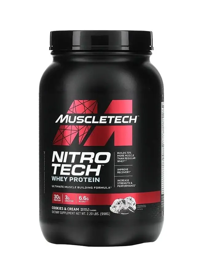 Muscletech Nitro Tech Whey Protein Cookies And Cream 998 Grams
