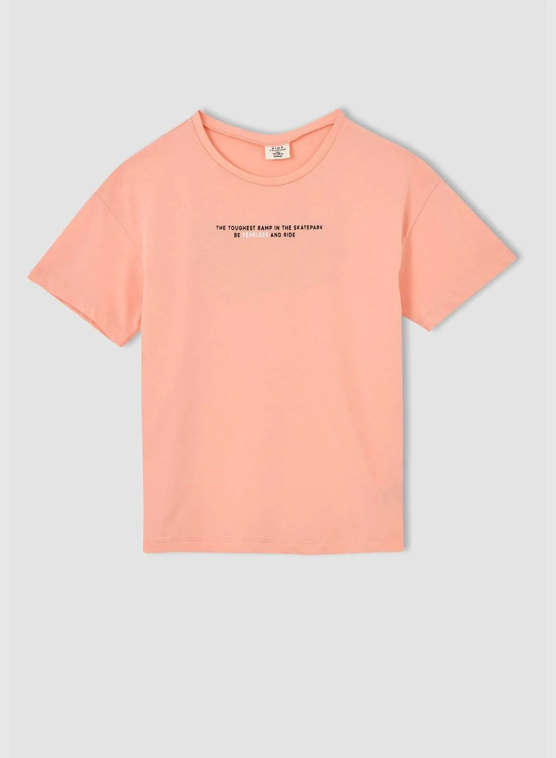 DeFacto Printed Short Sleeve Crew Neck T-Shirt