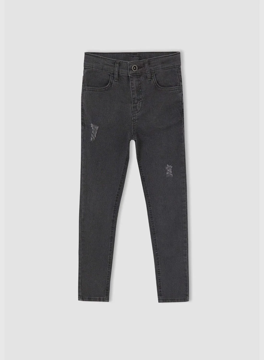 DeFacto Slim Fit Distressed Denim Jeans