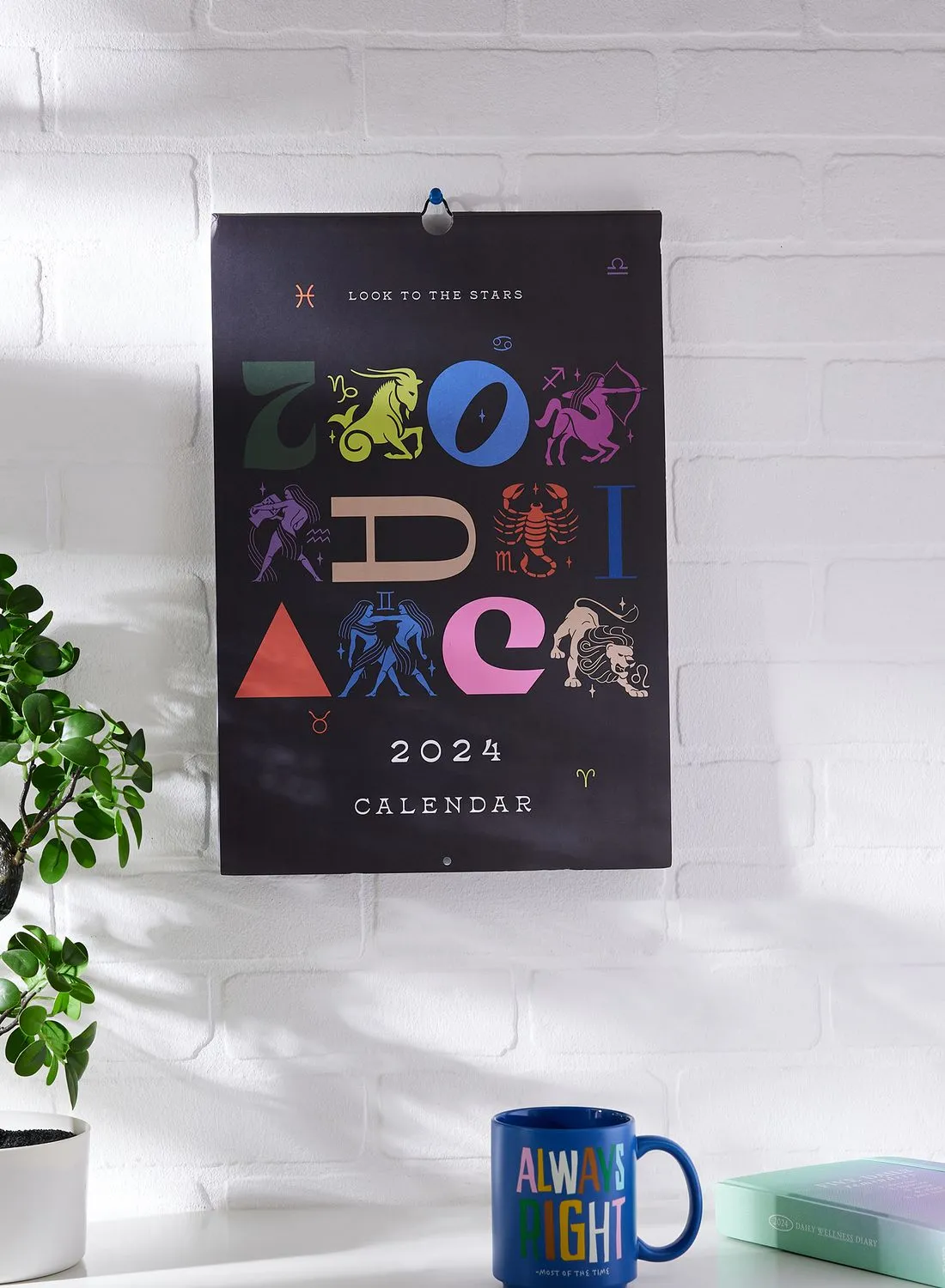 Typo Stationery, 2024 A3 Art Series Calendar, 2024 Zodiac