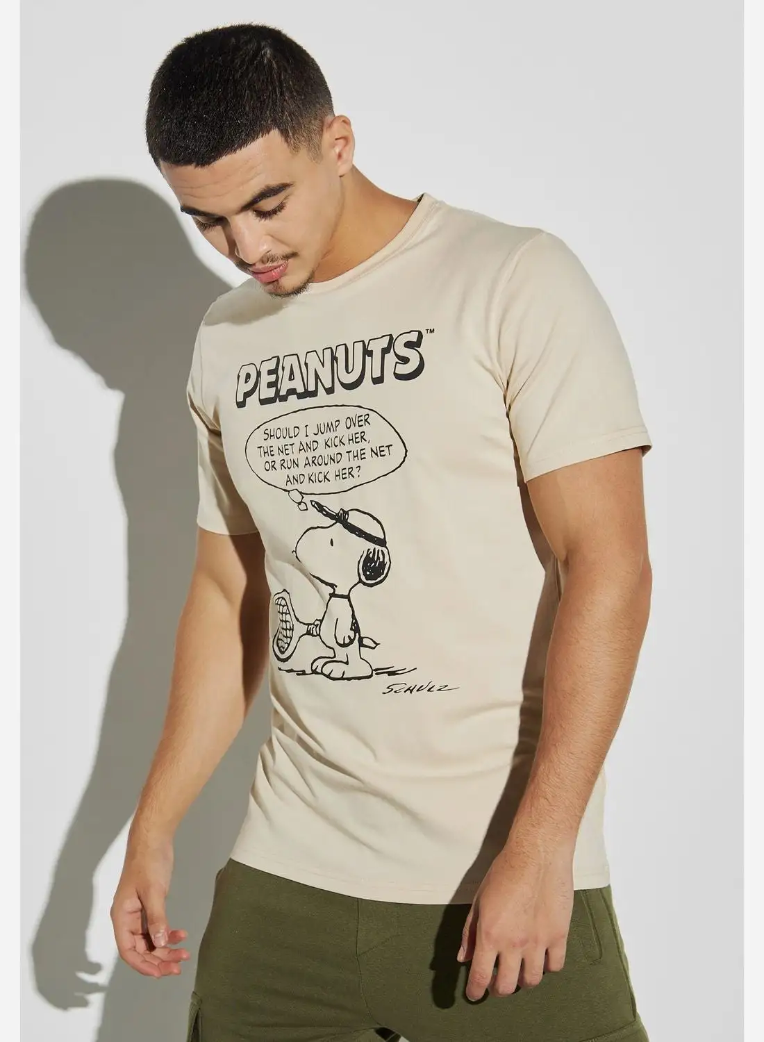 SP Characters Peanuts Print T-Shirt