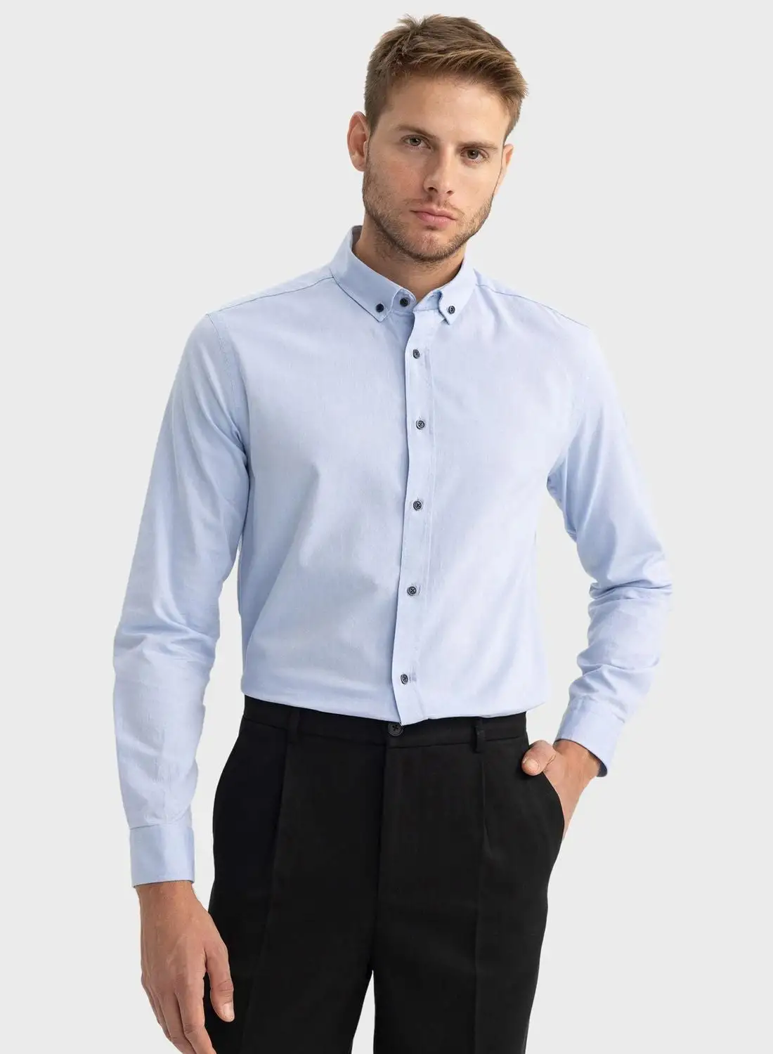 DeFacto Button Down Slim Fit Shirt