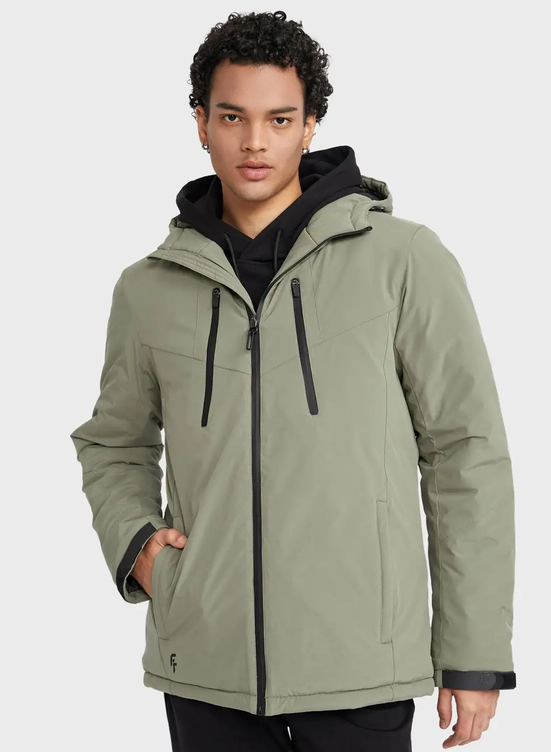 DeFacto Zip Through Hooded Jacket