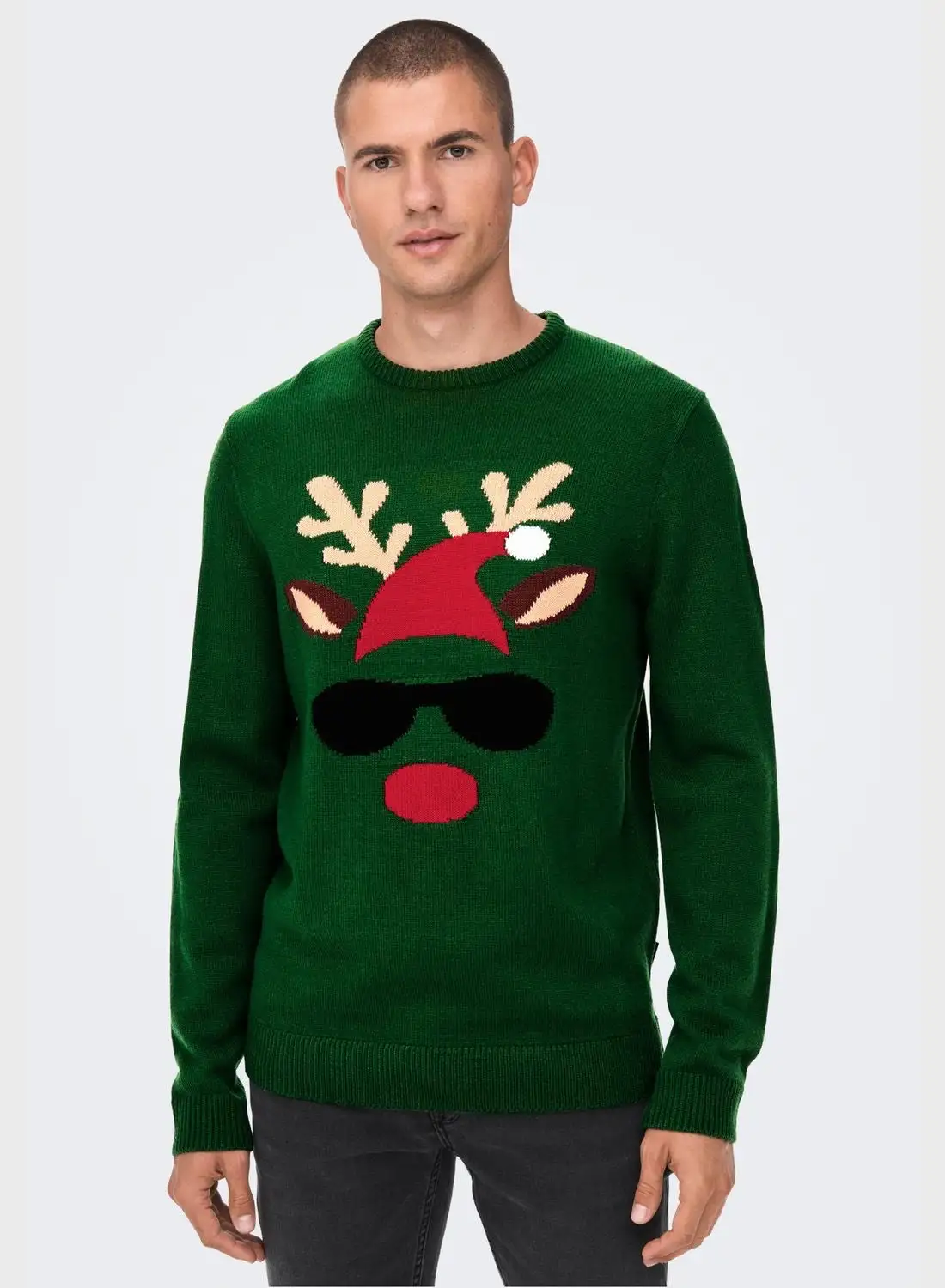 Only & Sons Christmas Knitted Sweater