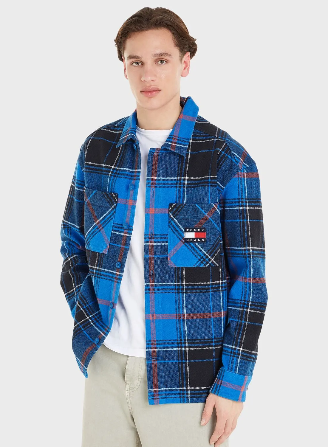 TOMMY JEANS Checked Regular Fit Shirt