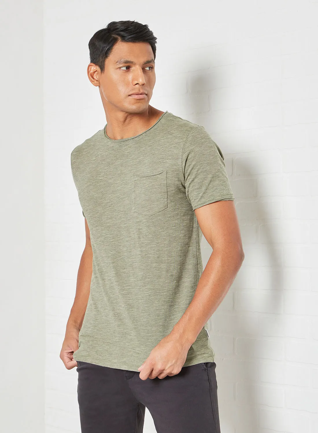 LINDBERGH Single Pocket T-Shirt Green