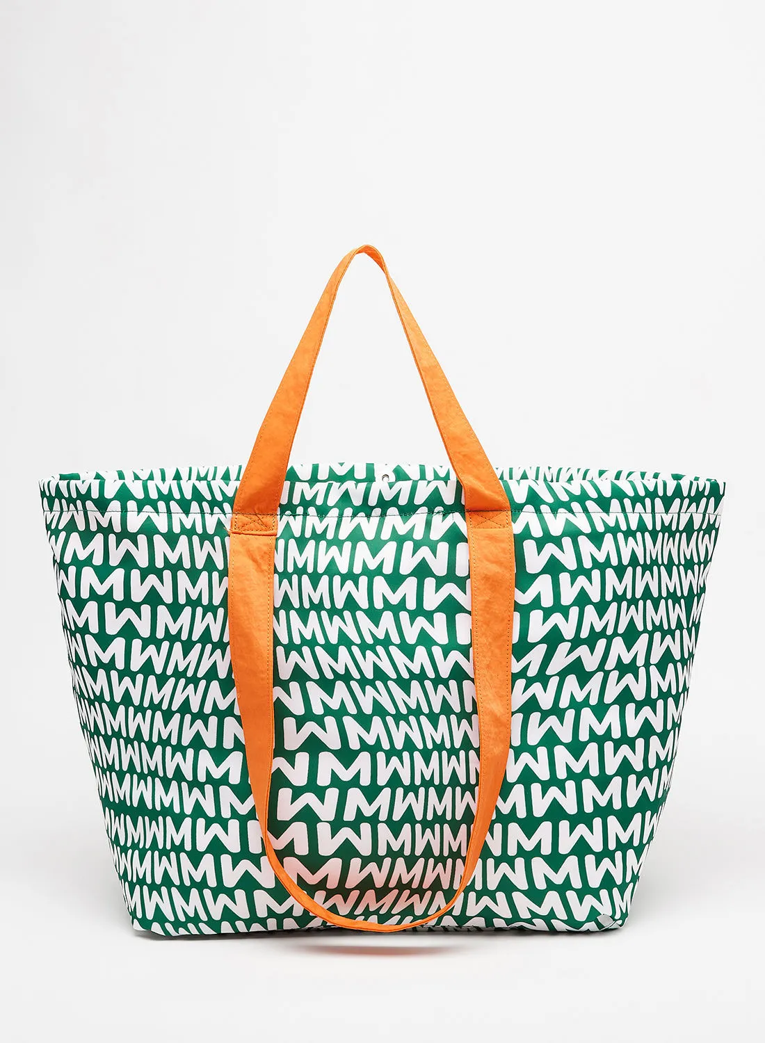 MANGO Logo Recycled Maxi Shopper Bag