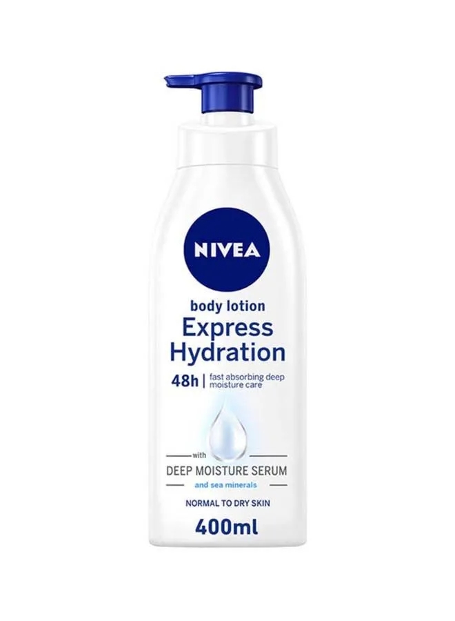 NIVEA Express Hydration Body Lotion, Sea Minerals, Normal To Dry Skin 400ml