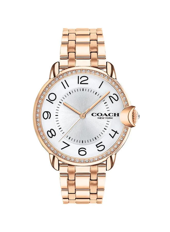 COACH Women's Arden Silver White Dial Watch 14503809
