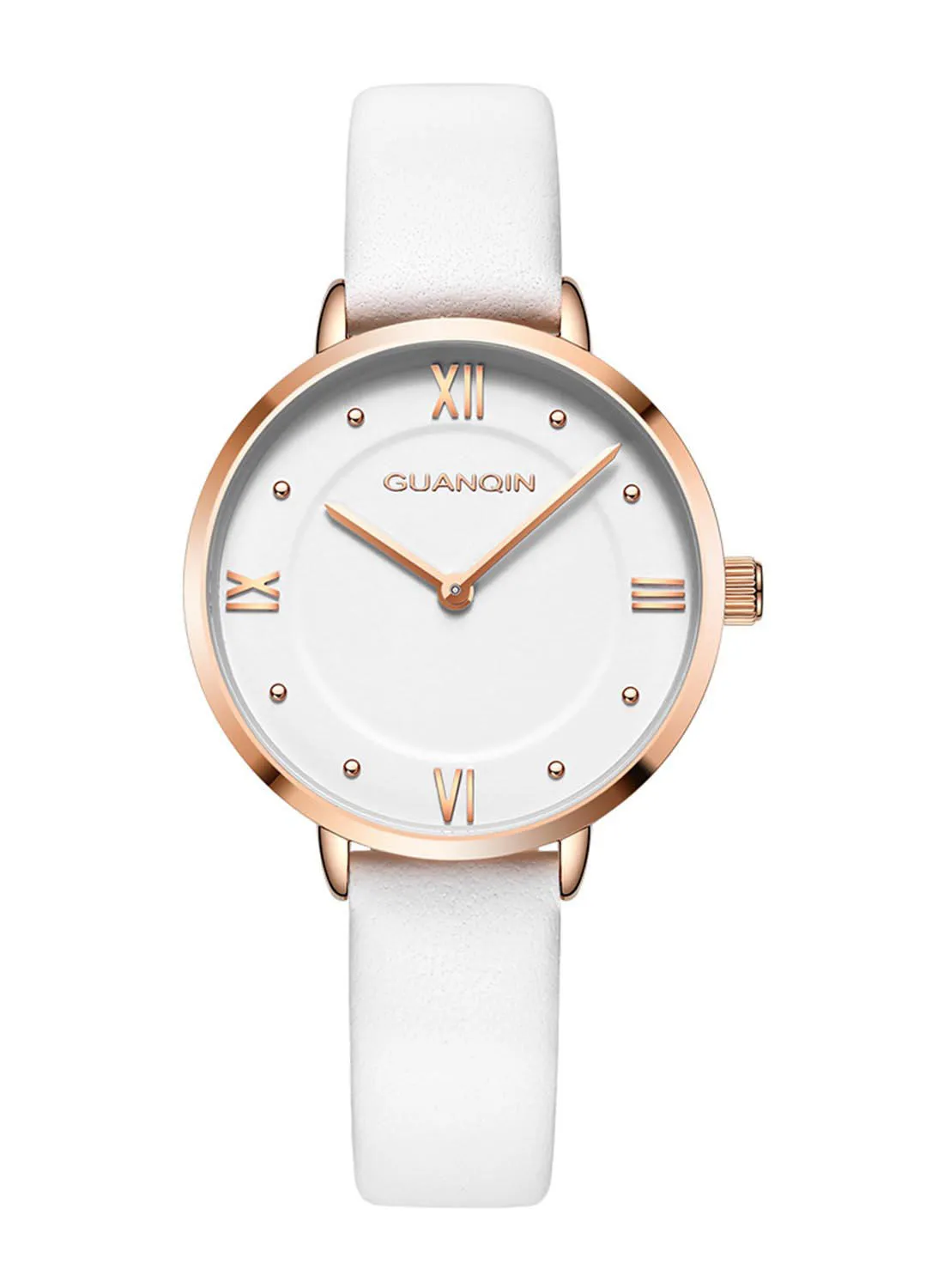 GUANQIN ساعة يد كرونوغراف كوارتز متعددة الوظائف للرجال GS1911008