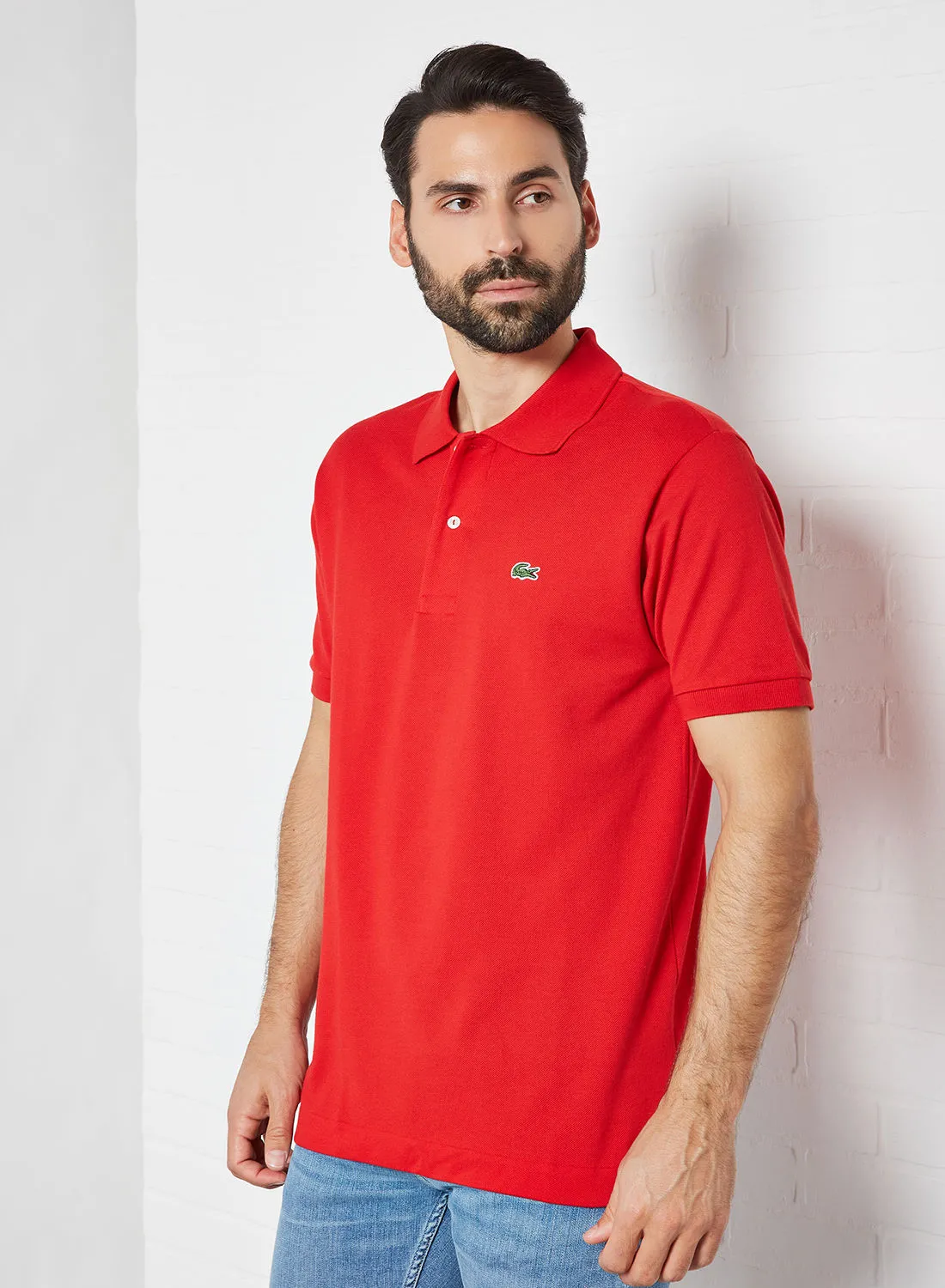 LACOSTE Classic Fit Polo Red