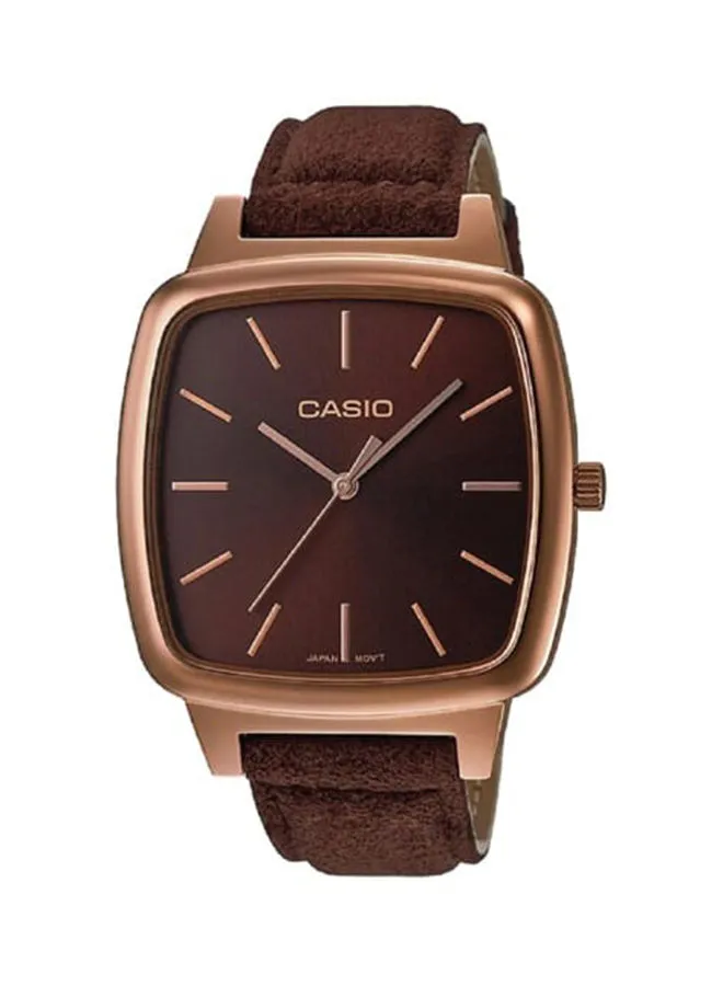 CASIO Casio Watch Women Analog Brown Dial Leather Band LTP-E117RL-5ADF.
