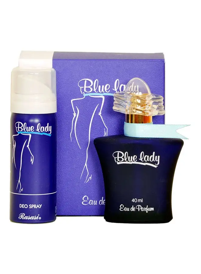 Rasasi Blue Lady EDP + Free Deo Spray 40, 50ml