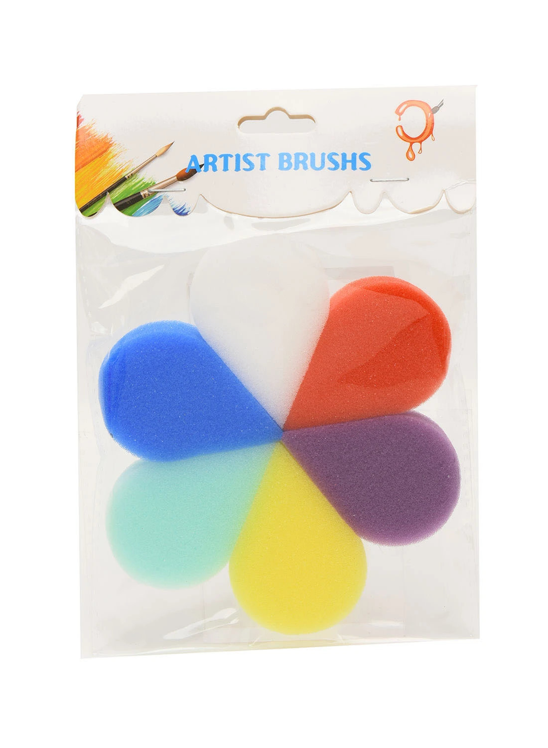 Dollar Plus Artist Brush Multicolour Colouring Sponges multicolour