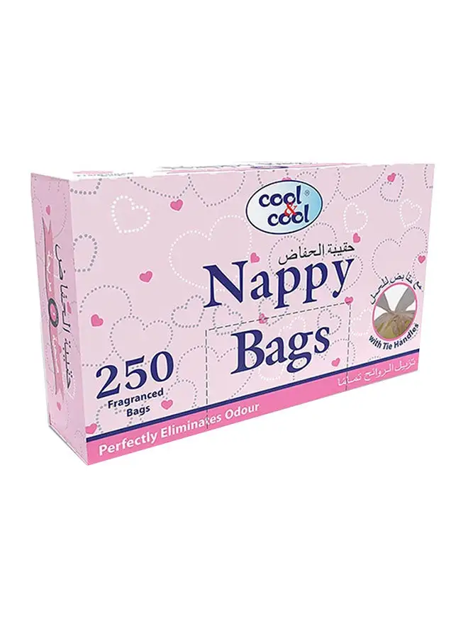 cool & cool Pack Of 250 Fragranced Nappy Bags