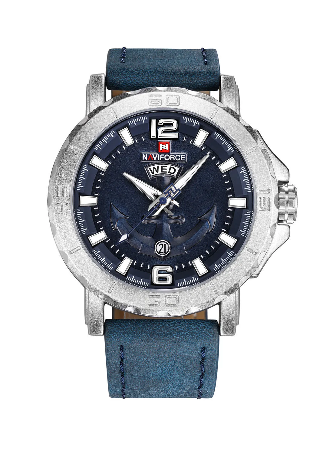 NAVIFORCE Sport Quartz Leather Strap Clock Watch NF9122