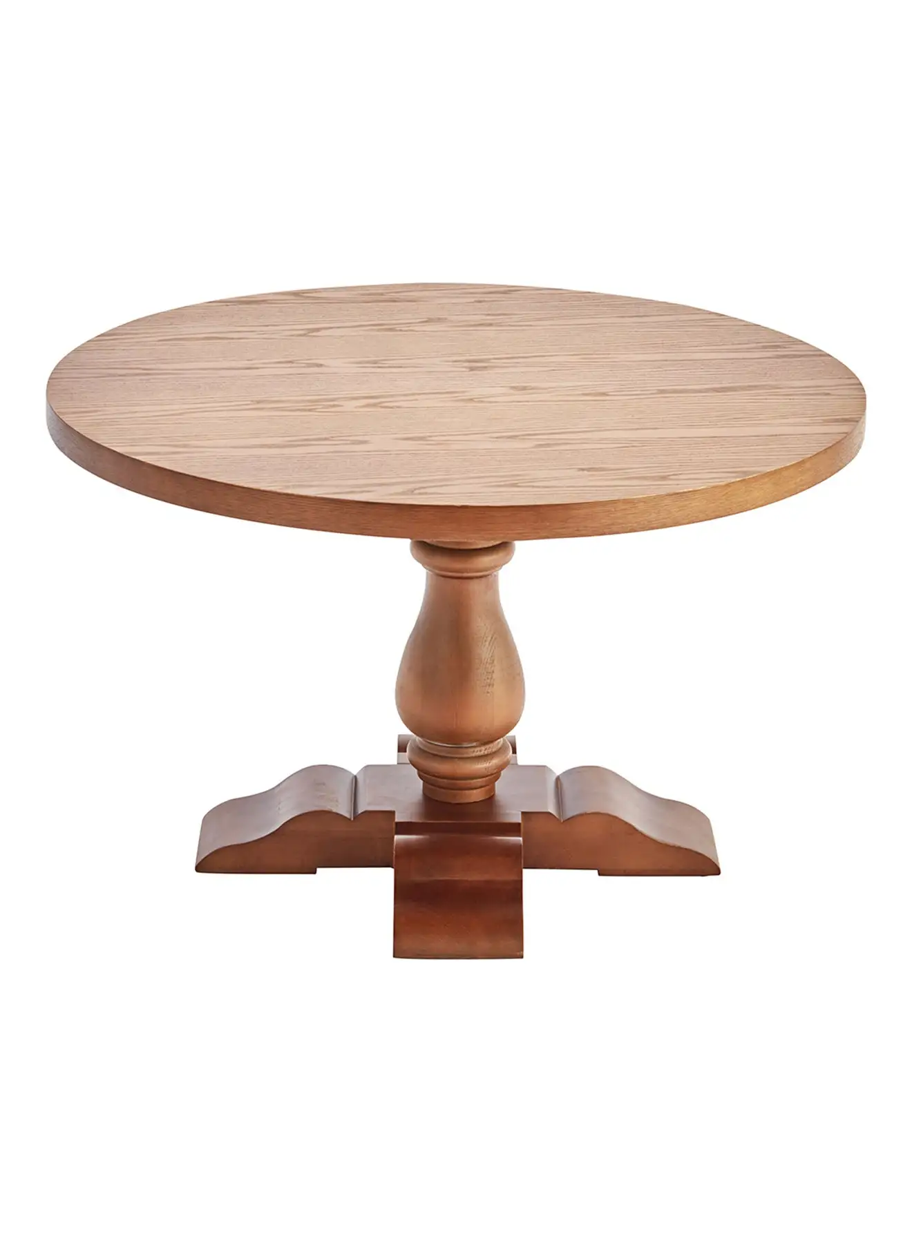ebb & flow Dining Table Luxurious Brown Solid Wood Oak Brown 1200 x 760mm