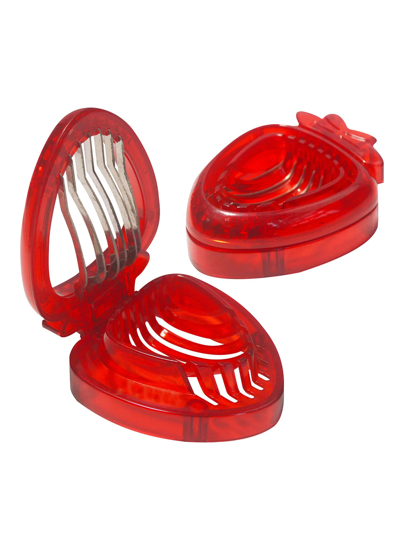Amal 2 Piece Strawberry Slicer - Kitchen Accessories - Kitchen Tool - Fruits - Red