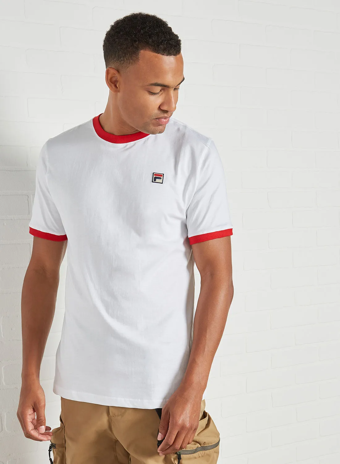 FILA Logo Print T-Shirt White