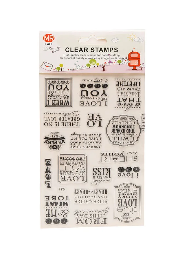 Dollar Plus Clear Stamps Sticker Set
