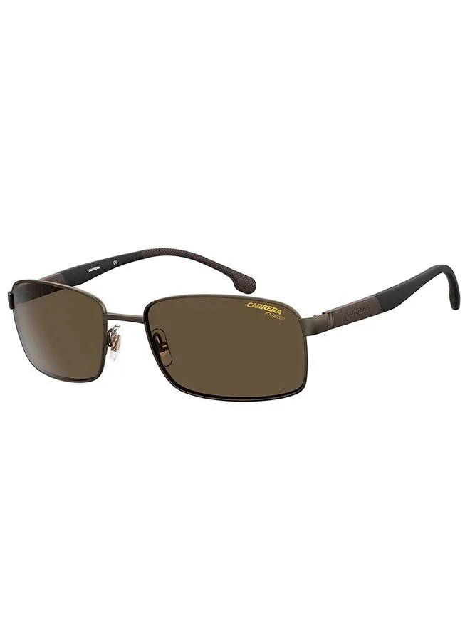 CARRERA Men's Rectangular Frame Sunglasses - Lens Size : 58 mm