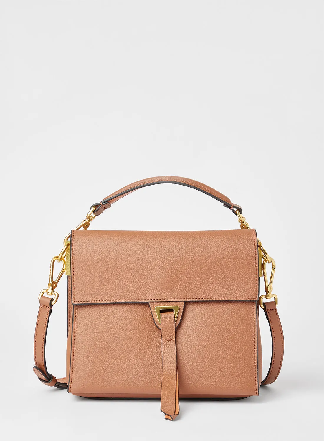 COCCINELLE Leather Crossbody Bag Brown