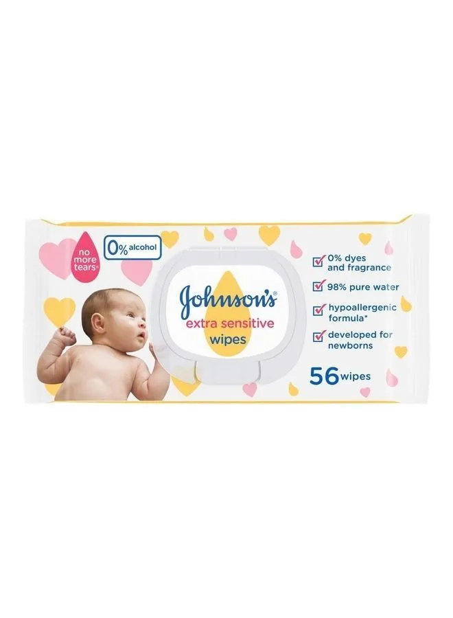 Johnson's Extra Sensitive Pure Water Baby Wipes