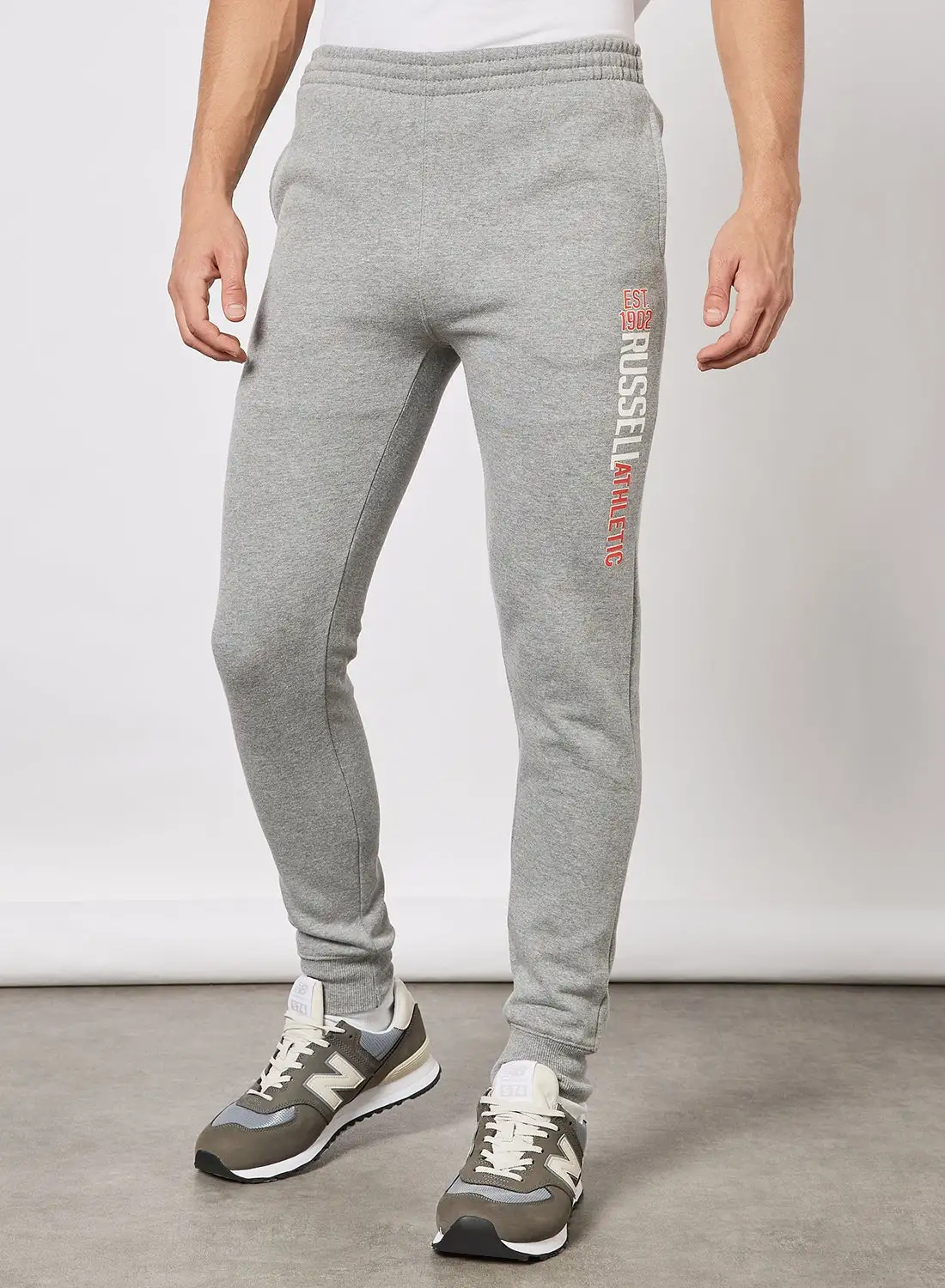 Russell Athletic Logo Slim Fit Sweatpants Grey