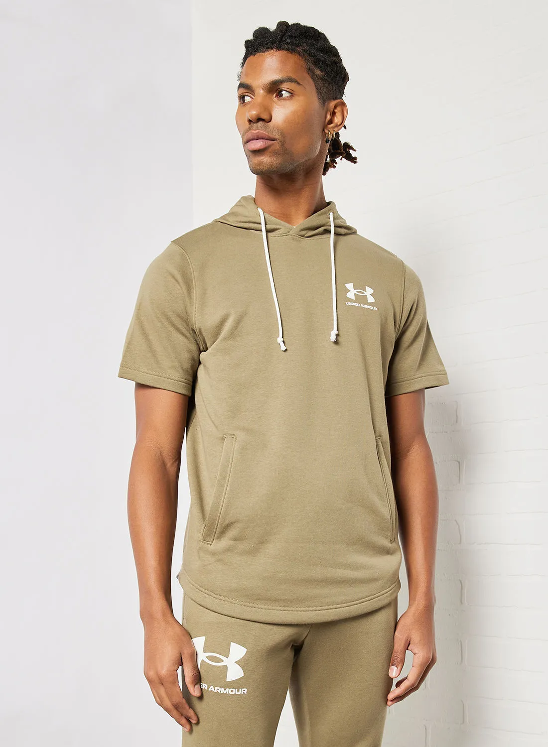 UNDER ARMOUR Rival Terry Short Sleeve Hoodie