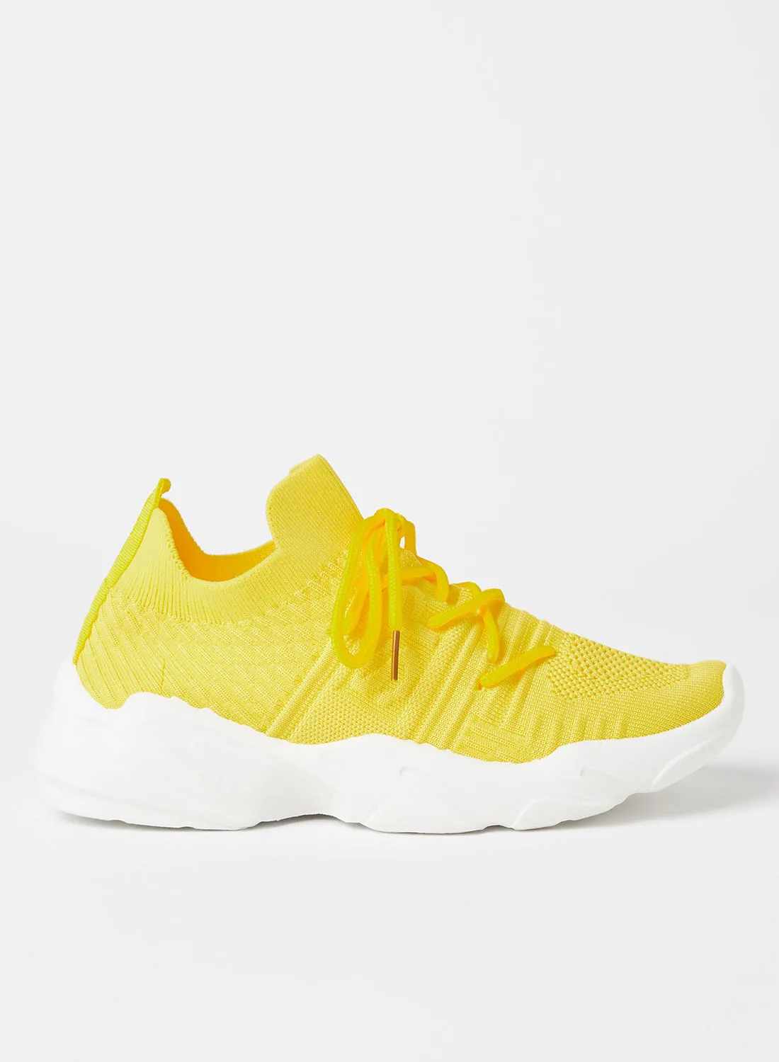 LABEL RAIL Mesh Sneakers Yellow