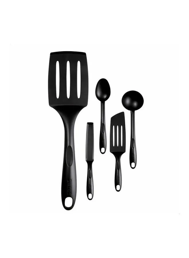 Tefal 5-Piece Bienvenue Kitchen Tool Set Black