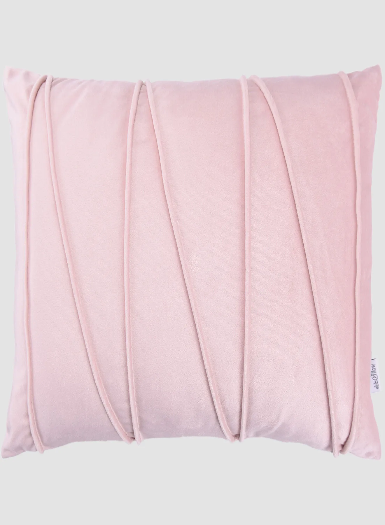 ebb & flow 3D Velvet Cushion  II,Unique Luxury Quality Decor Items for the Perfect Stylish Home Pink 55 x 55cm