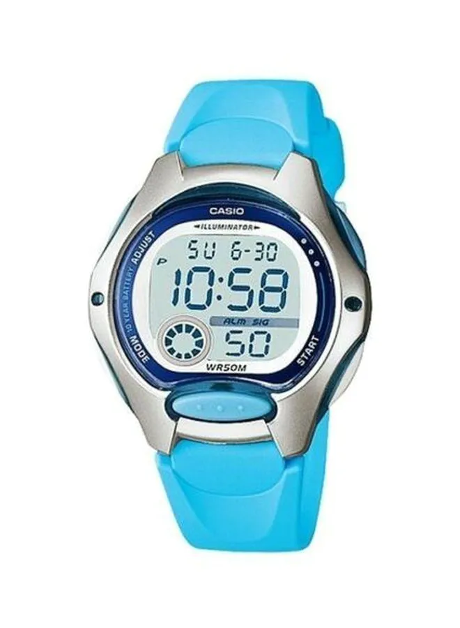 CASIO Women's Water Resistant Digital Watch LW-200-2BVDF - 35 mm - Blue