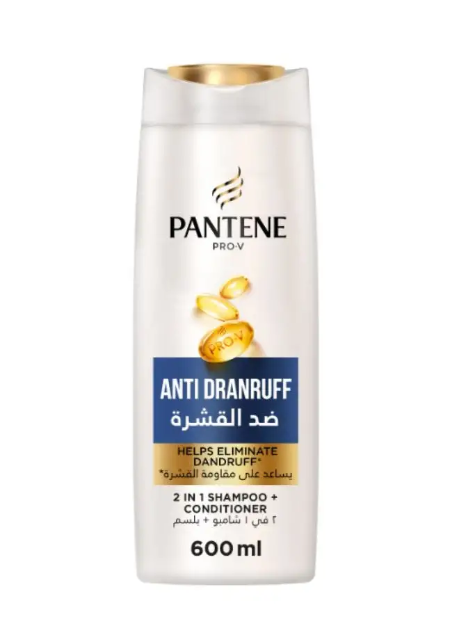 Pantene Pro-V Anti Dandruff 2in1 Shampoo Plus Conditioner Multicolour 600ml