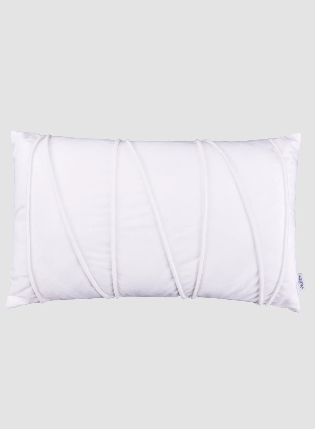 ebb & flow 3D Velvet Cushion  II,Unique Luxury Quality Decor Items for the Perfect Stylish Home Off White 30 x 50cm