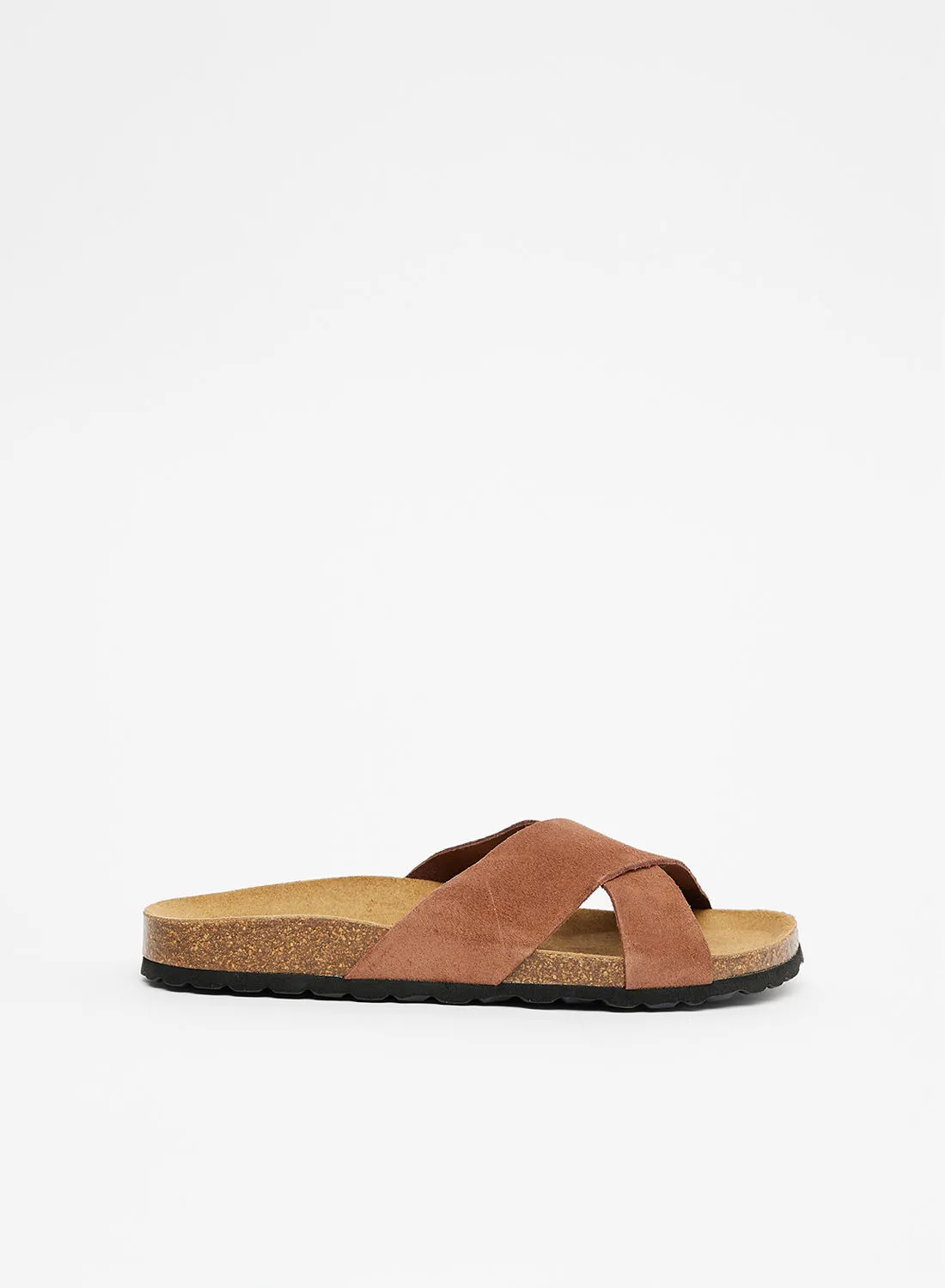 ONLY Suede Flat Sandals