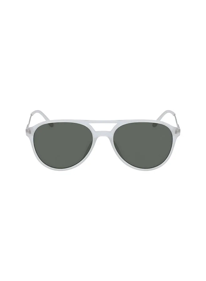 نظارة شمسية كالفين كلاين Aviator للرجال ذات الحواف الكاملة المحقونة - مقاس العدسة: 58 مم