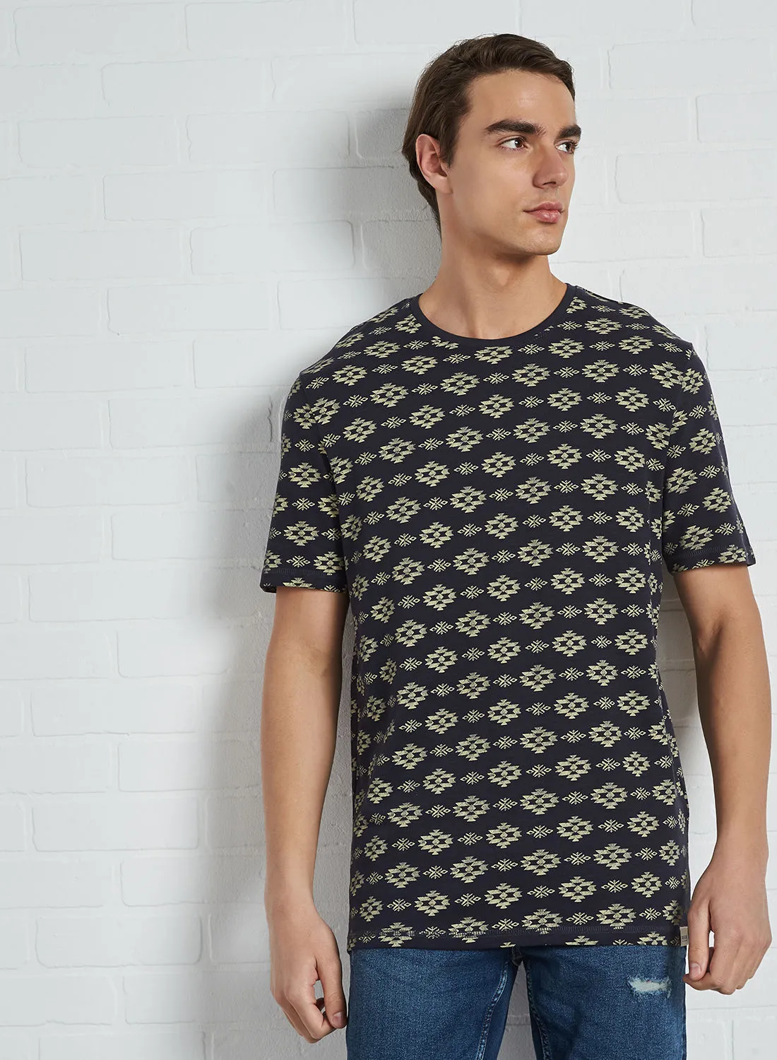Only & Sons All-Over Printed T-Shirt Dark Navy(19-