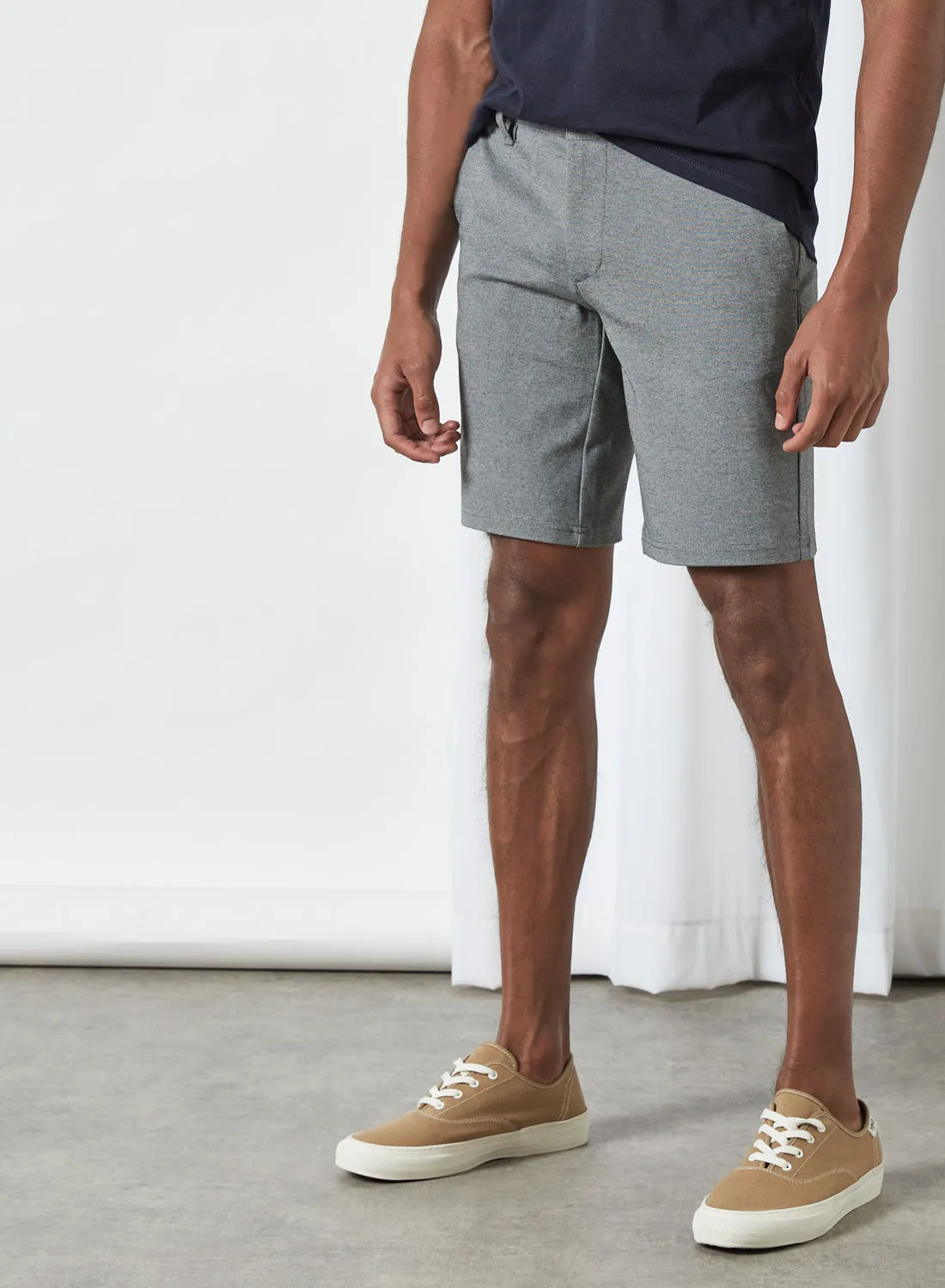 ONLY & SONS Mark Knitted Shorts Medium Grey Melange