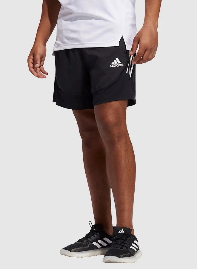 adidas Aeroready 3-Stripes Shorts Black/White