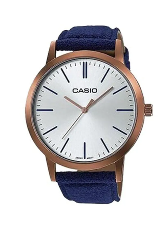 CASIO Casio Watch Women Analog Silver Dial Leather Band LTP-E118RL-7ADF.