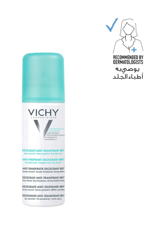 Vichy 48 Hour No Marks Anti-Perspirant Spray Deodorant 125ml