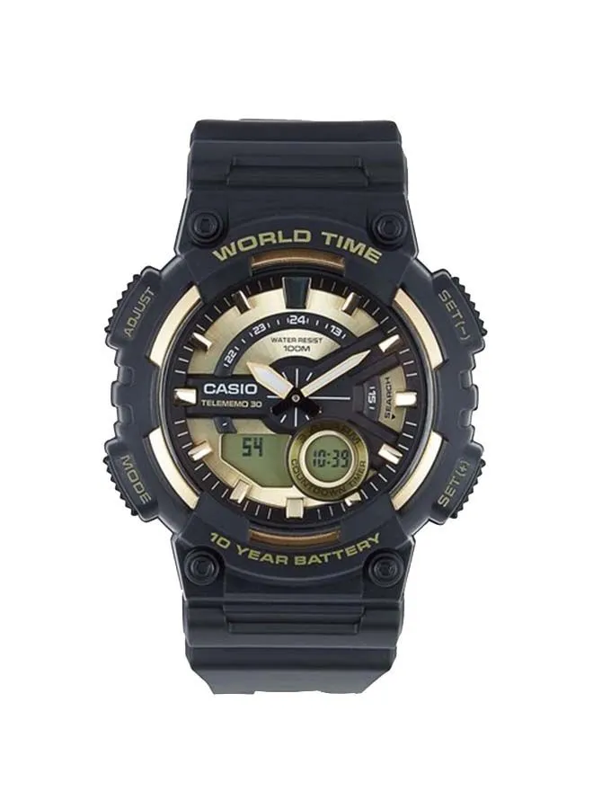 CASIO Men's Water Resistant Analog & Digital Watch AEQ-110BW-9AVDF - 52 mm - Black