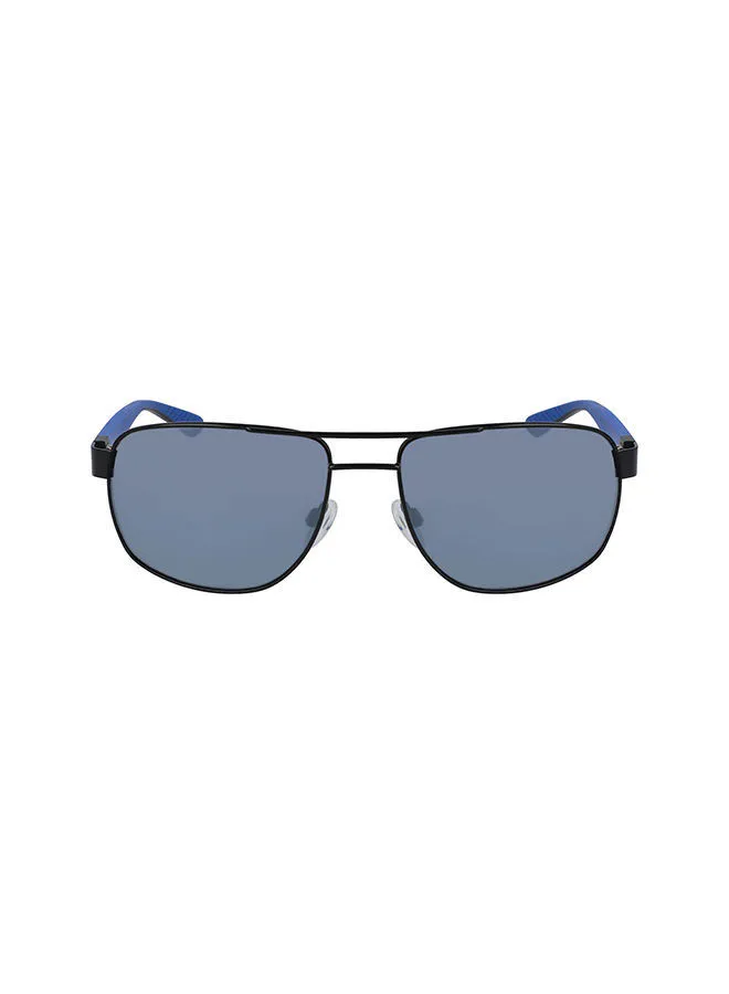 نظارة شمسية كالفين كلاين للرجال بإطار معدني كامل الحواف - مقاس العدسة: 60 مم
