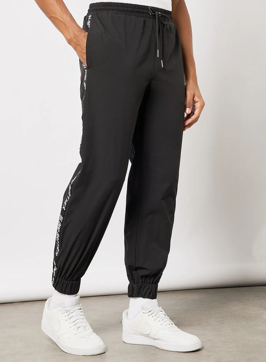 Blood Brother Tape Joggers Black