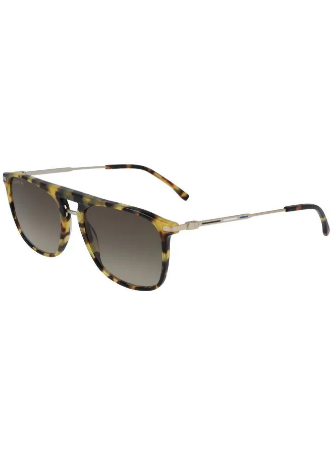 LACOSTE Men's Full Rimmed Navigator Sunglasses - Lens Size: 55 mm